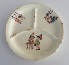 Canonsburg Pottery Company Baby Plate circa 1940s