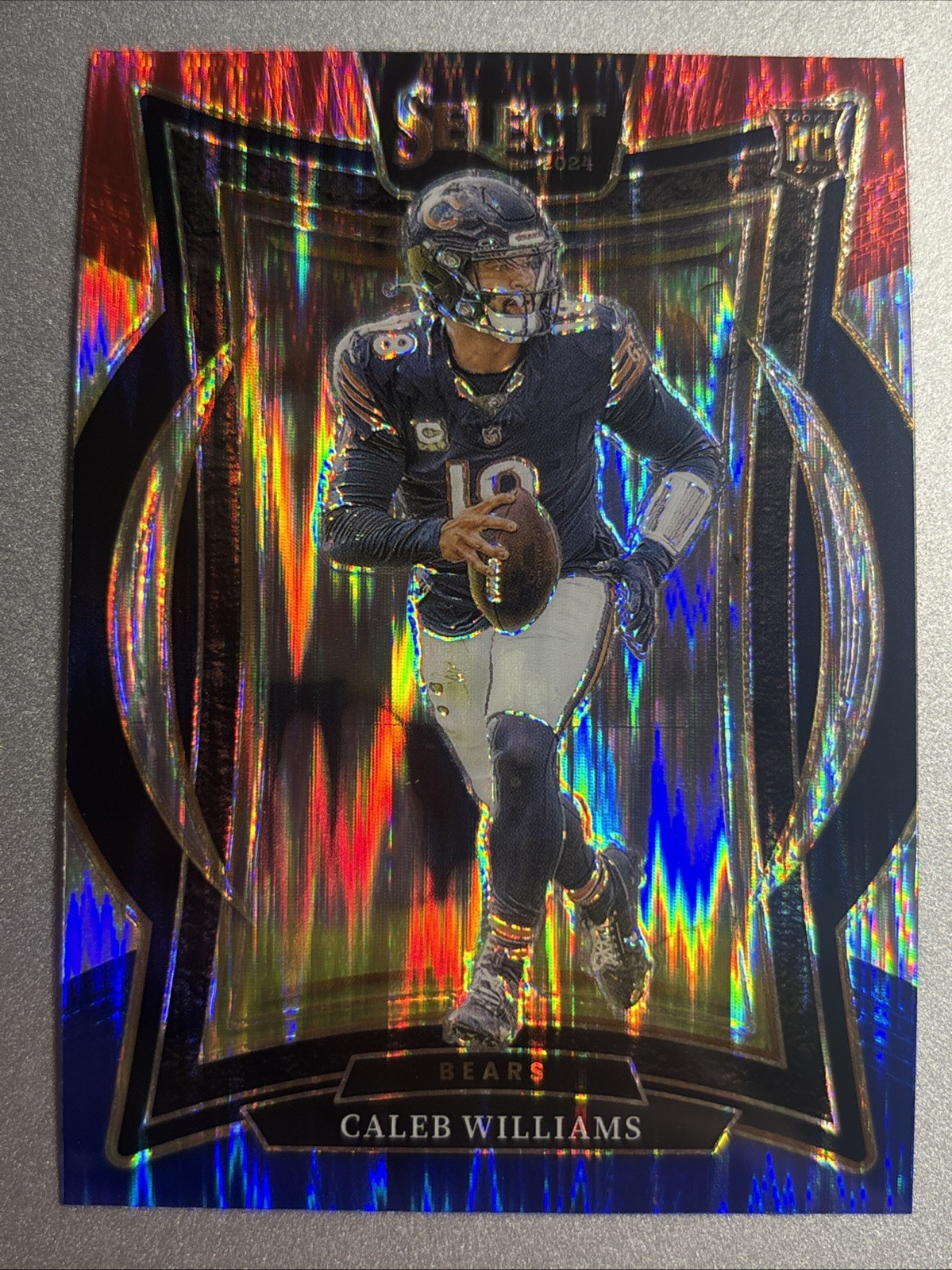 2024 Panini Select - Concourse Caleb Williams #25 Red & Blue Shock Prizm (RC)