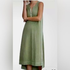 Saturday Sunday by  Anthropologie Loungewear Boho Minimalist Red Maxi Dress XS