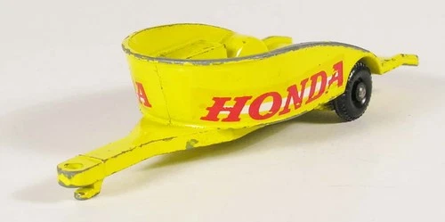 MATCHBOX HONDA MOTORCYCLE TRAILER No 38 MOTORBIKE VINTAGE LESNEY ENGLAND DBF