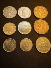 World Coin Lot (9 Coins) – Fiji, Australia, Bahamas, UK, Czech, Croatia