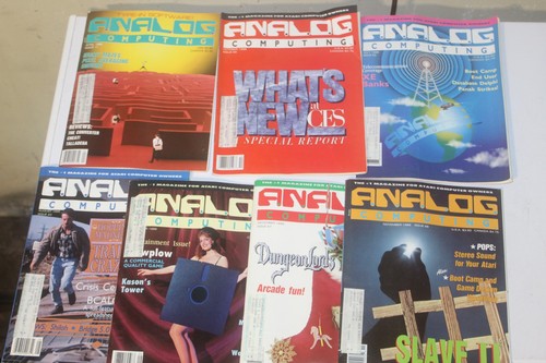 Vintage ANALOG Computing Magazine Lot of 7 Atari Computer Owners 1980s Retro