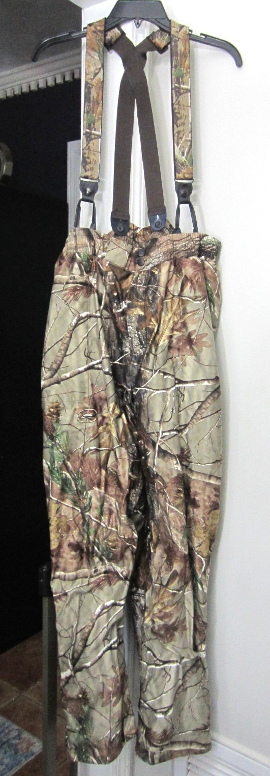 Redhead Bone Dry Camo Hunting Bib Overalls Men XL Realtree AP HD 38 x 30