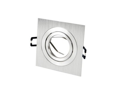 LED line  AKROS Einbaustrahler max. 35W Spot schwenkbar Downlight eckrig silber