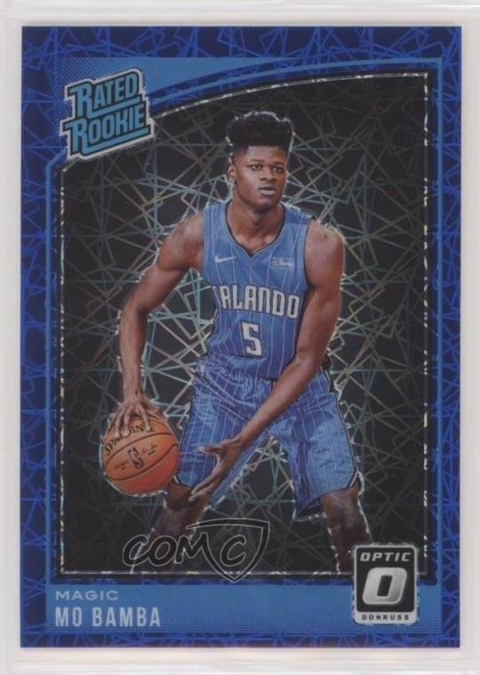2018-19 Panini Donruss Optic Rated Rookie Blue Velocity Prizm Mo Bamba #160 z7j