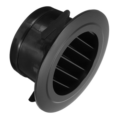 4 Inch Round Air Vent Cover, ABS Soffit Vents for Kitchen Bathroom, Black