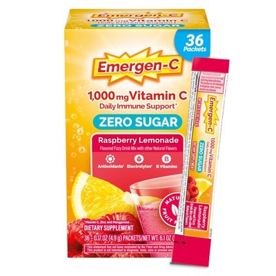 Vitamin C Powder Immune Support Sugar Free with Zinc and B Vitamins 36 Count