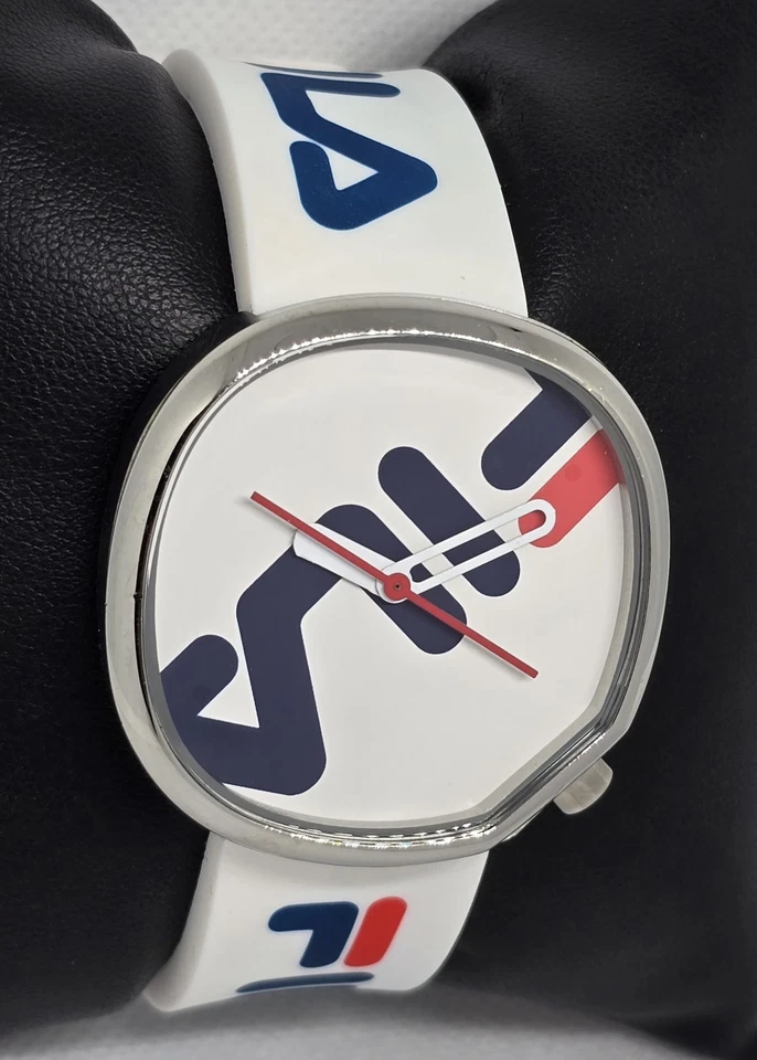 Reloj Unisex Fila Iconic Everywhere 38-162 Silicona Blanco Azul Rojo 11 Foto 3 de 4