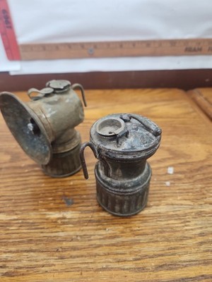 Vintage Auto Lite Carbide Mining Lamps