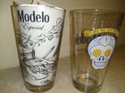 Lot Of Two Unique Modelo Pint Glasses — photo 4