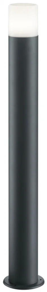 Outdoor Light Grey Hoosic Bollard IP44 800mm Anthracite Trio 424060142