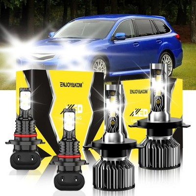 For Subaru Legacy 1995-1997 Front LED Headlight Hi Lo Beam Fog Light Bulb 6500K