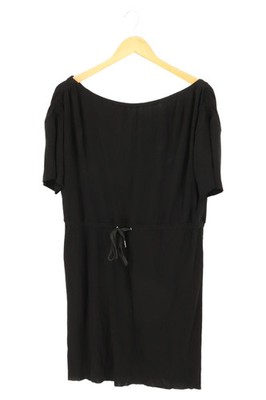 dagmar Damen Freizeitkleid Schwarz Viskose Gr. 38/M Elegant Minimalistisch