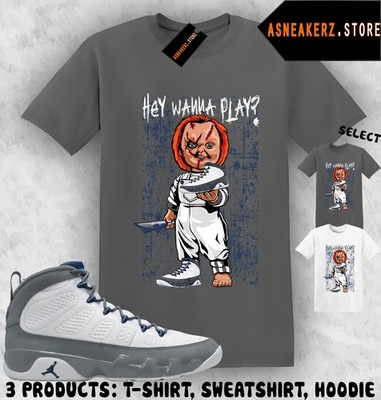 Tee Shirt Matching AJ 9 Flint Grey 2026 Match Sneaker Sneakerhead Chucky T-Shirt