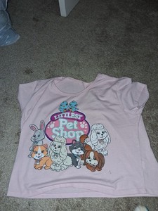 T-shirt Fille Littlest Pet Shop (LPS) Noir - Taille 10 Ans - Occasion Parfait état