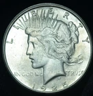 1925 S $1 Peace Silver Dollar UNC - 25355