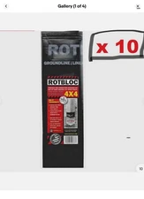 10 Pcs Rotbloc 4x4 Pre-Molded Post Wraps - Protects Against Rot