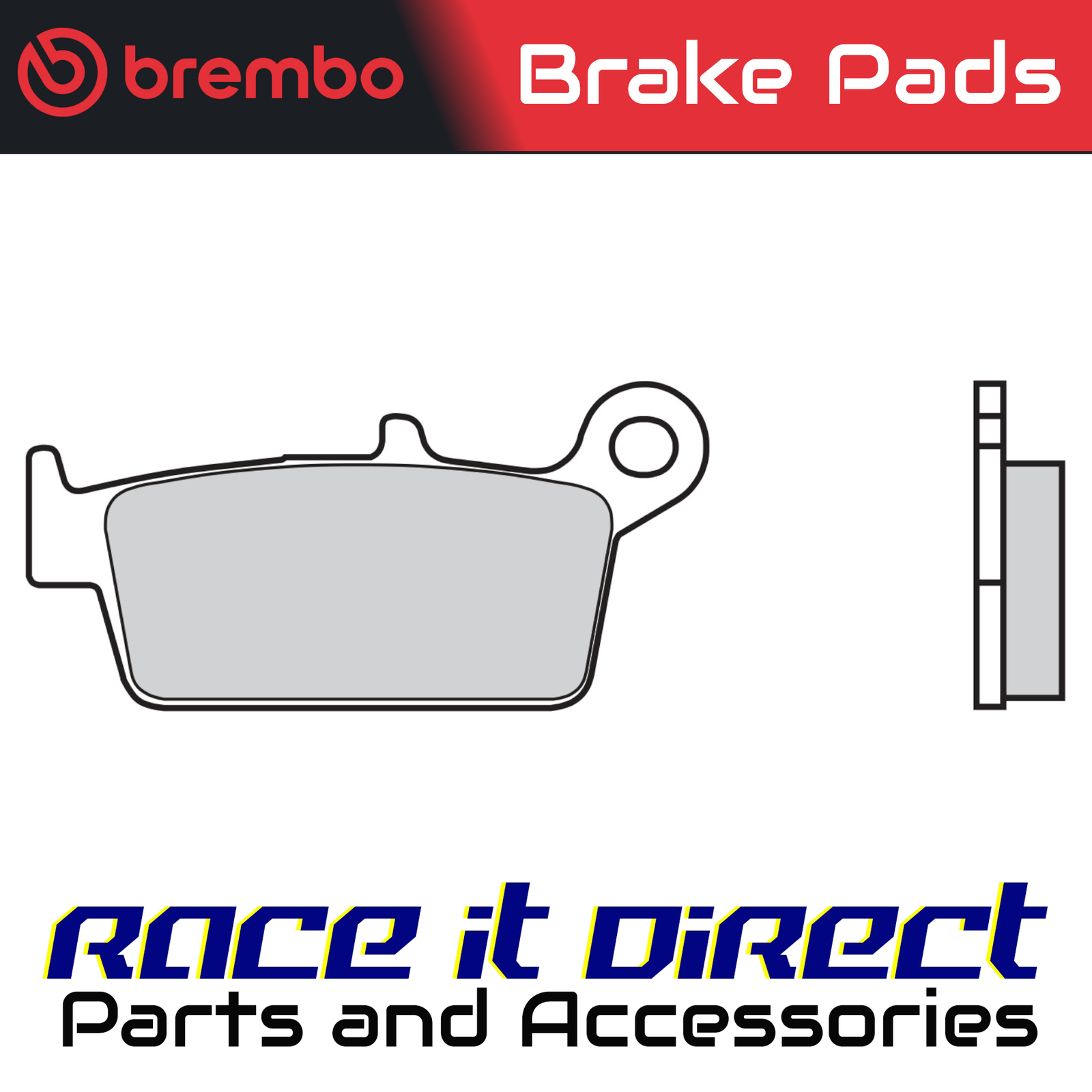 Brake Pads for YAMAHA YZ 125 1998-2002 Rear OG Street Brembo