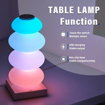 Bubble Stacked Deko Tischplatte Lampe RGB Farbwechsel Leuchten Wohndeko