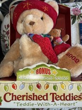 Cherished Teddies 2 pc Plush Bears-2002 2