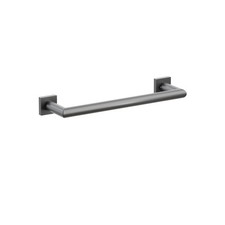 Emtek 28106MQUS10B Towel Bar 12", Small Square Rosette, Oil Rubbed Bronze