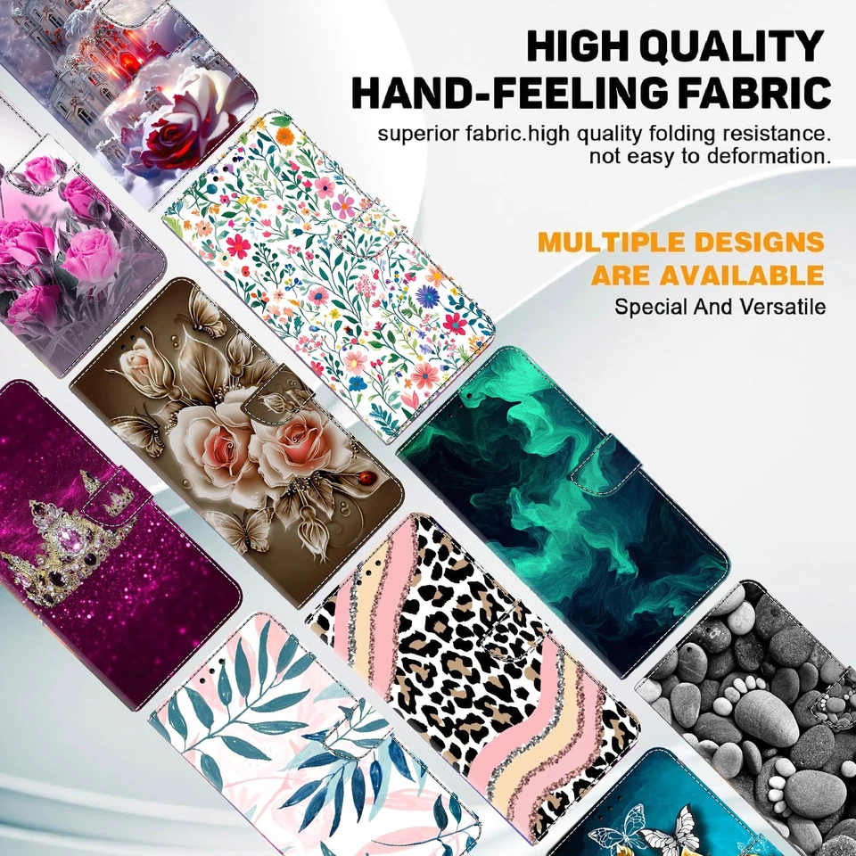 For iPhone 6 6S 7 8 SE X XS Max XR 11 12 13 Wallet Flip Card Holder Stand Cover - Image 4 of 4