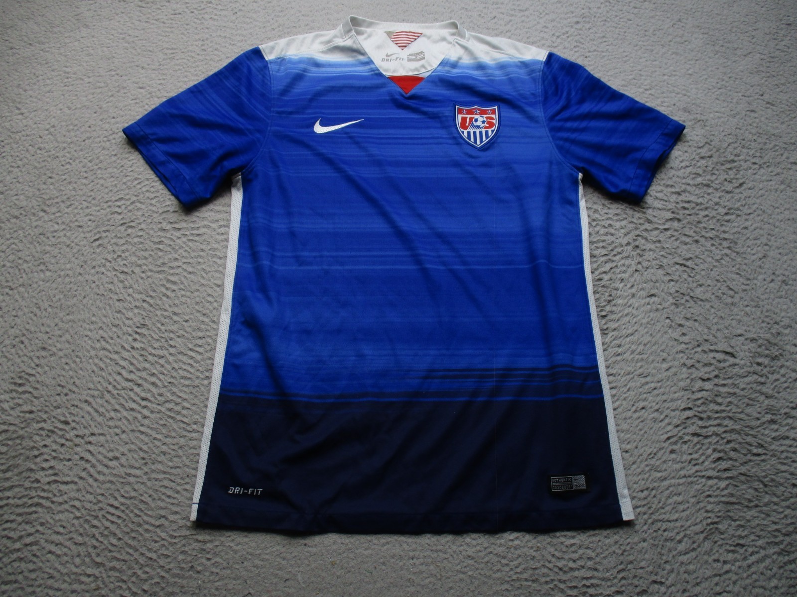 USA Soccer Jersey Mens M Blue 20015 Away Shirt National Nike