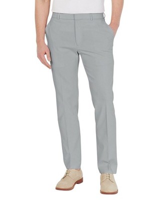 Tommy Hilfiger Mens Modern fit Dress Pants 34 / 30 Light Gray Solid TH Flex
