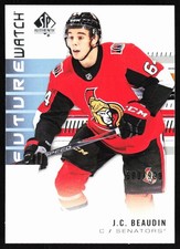 2019-20 Upper Deck SP Authentic Future Watch J.C. Beaudin Rookie /999 Ottawa