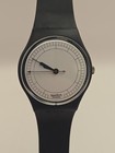 1985 Black & White Swiss Made Swatch Watch, RARE Simple Classic Swatch Watch 80s