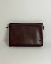 Vintage Cartier Must De Cartier Bordeaux Leather Clutch