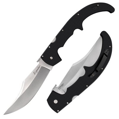 COLD STEEL Espada XL G-10 Black Folding Knife LOCKBACK AUS10A Taschenmesser