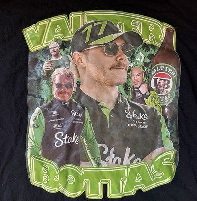 Valterri Bottas Funny AI Shirt XL Kick Sauber Formula 1 Meme F1 Racing Swag