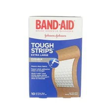 4 Pack Band-Aid Tough Strips Bandages, Extra Large, 10 Ct
