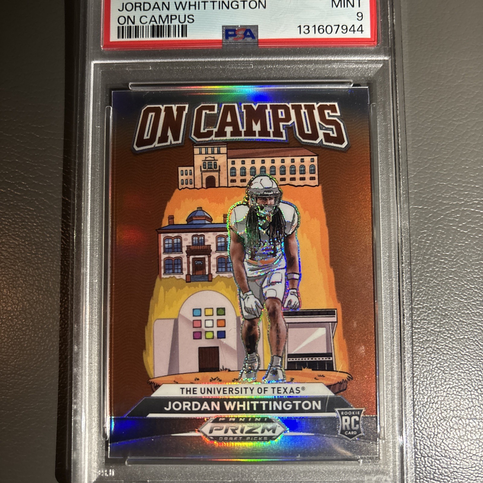 2024 Prizm Draft Picks Jordan Whittington On Campus Insert case hit rookie card