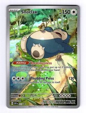 snorlax full art pokemon card (Art Rare) - 151 - 181/165 Evolves from Snorlax V Type Pokemon Scarlet Violet 151 Single