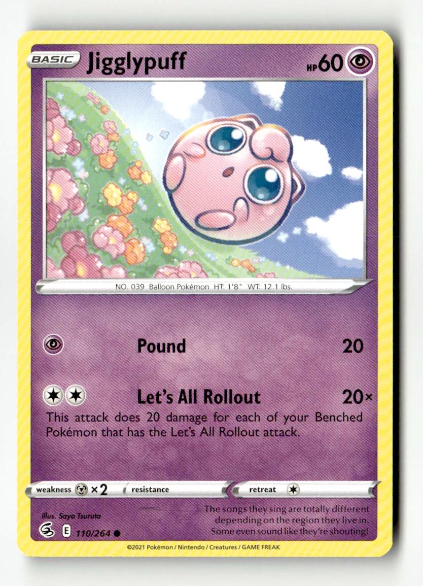 Jigglypuff 110/264 Fusion Strike Common NM