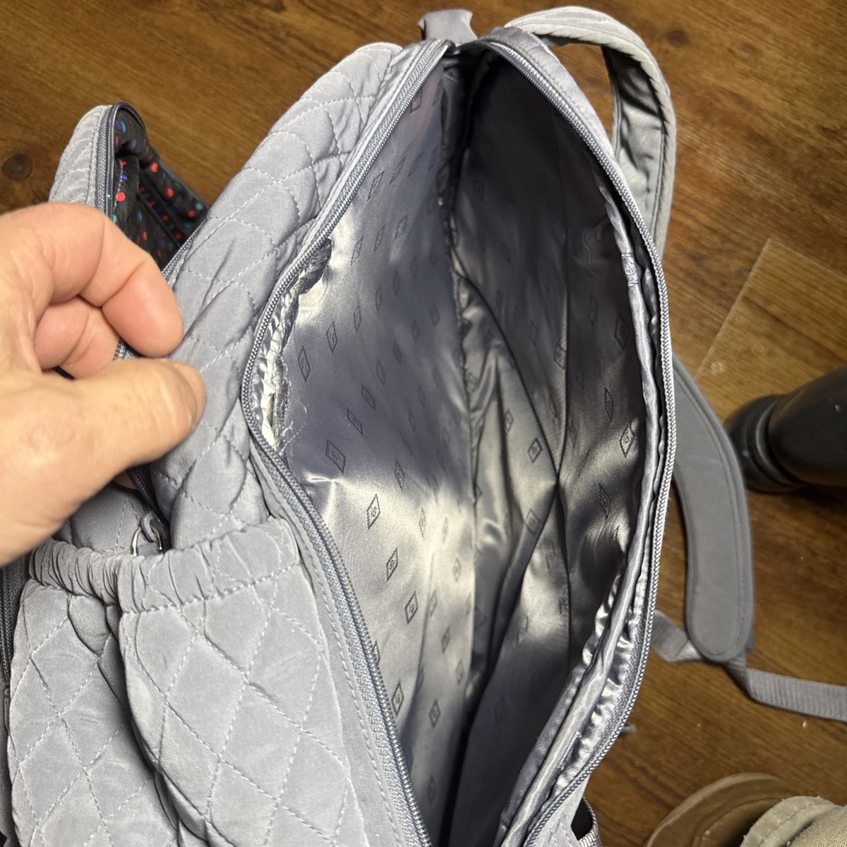 Vera Bradley Backpack in Performance Twill Tranquil Gray | eBay display picture 2