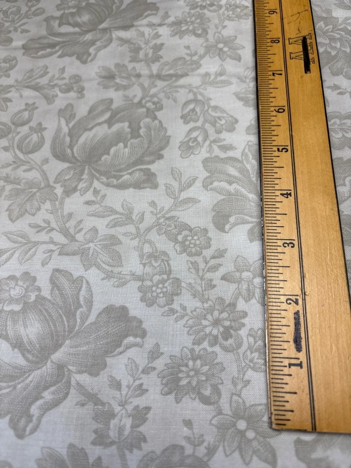 Moda Whitewashed Cottage 3 Sisters Cotton Fabric 1/2 yard x 44" Floral Pattern - Image 3 of 4