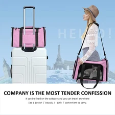 Pet Dog Cat Carrier Travel Tote Bag Comfort Case Soft Sided Airline Approved