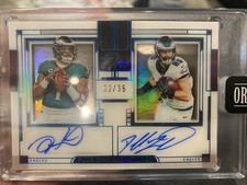 2025 Honors Jalen Hurts Dallas Goedart Dual Panini One Auto SSP /35 Eagles🔥🏈💎