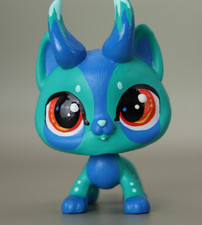 Littlest Pet Shop/ LPS, Ice Dragon Cat, OOAK Custom, Hand Painted.