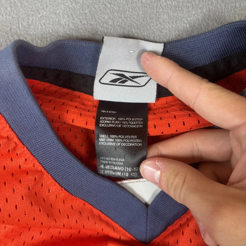 Camiseta De Colección Charlotte Bobcats Juvenil Mediana Roja NBA Baloncesto Okafor 50 Reebok Foto 3 de 4