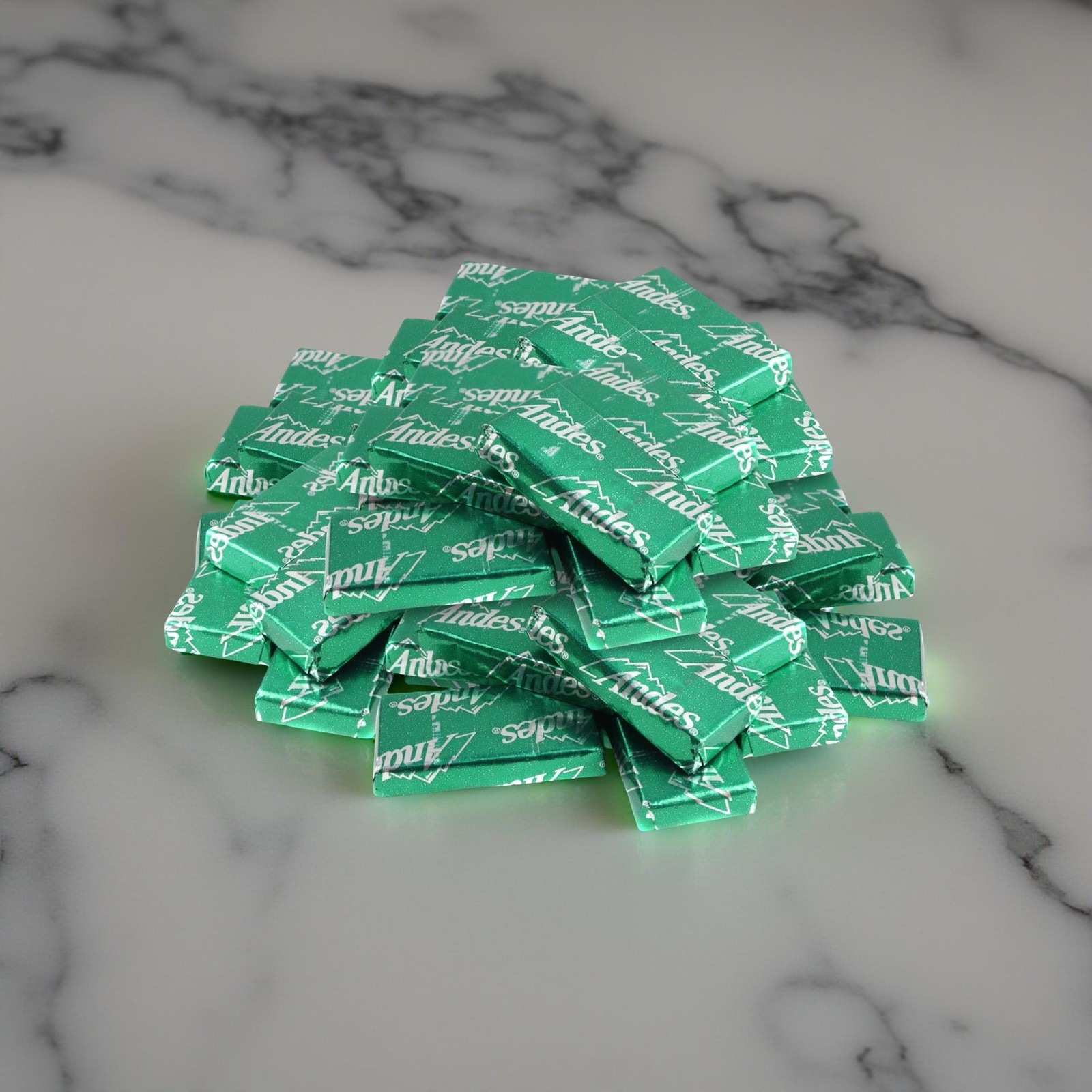 Andes Creme de Menthe Smooth Mint Chocolates, Wrapped Bulk 2 lb.