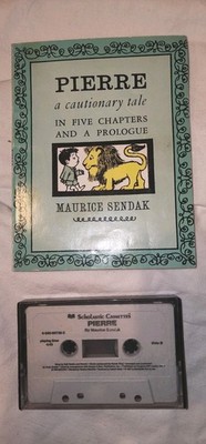 1975 Pierre A Cautionary Tale Book & Tape, Scholastic Inc. Read A Long Rare