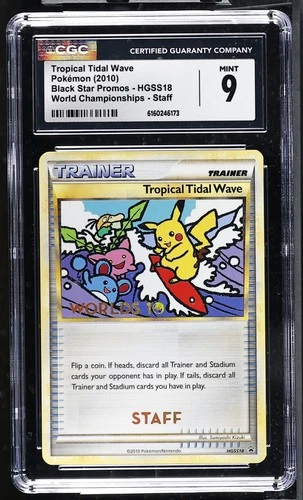 CGC 9 Tropical Tidal Wave HGSS18 World Championships 2010 Staff Promo Pokemon