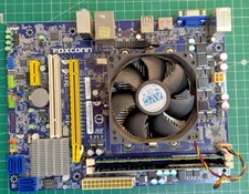Foxconn A75M02 A55MX FM1 A4-3300 CPU 8GB DDR3 AMD Motherboard Bundle NO ioshield