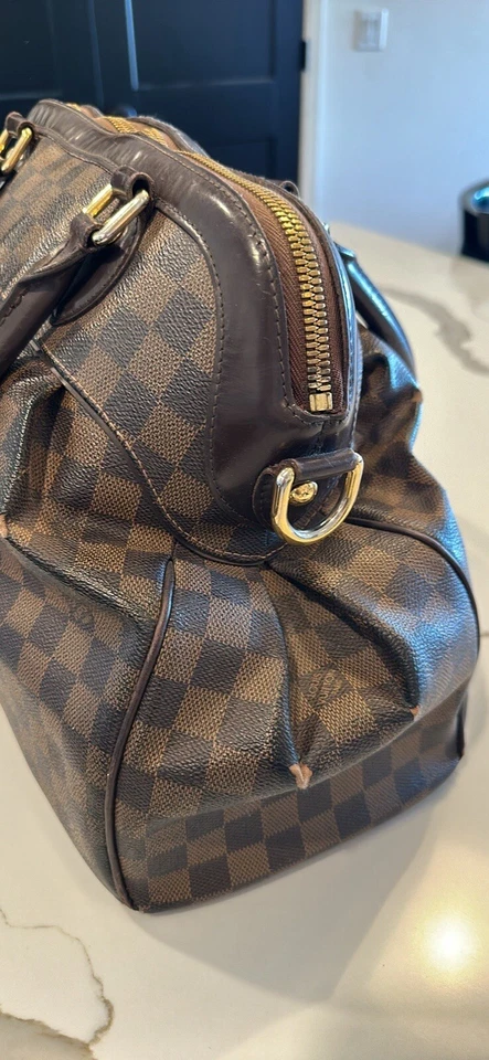 Auténtico LOUIS VUITTON Trevi PM N51997 Level Damier - Bolso de Mano Lona Damier Foto 2 de 4