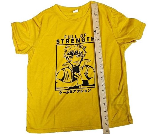 SHEIN Anime boy shirt 10Y orange and yellow - Picture 2 of 5
