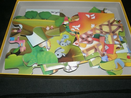 RAVENSBURGER 24 PIECE PUZZLE AT THE FARM / 1989 WEST GERMANY 054138 - Picture 4 of 6